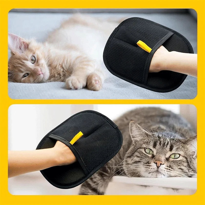 Efficient Pet Hair Cleaning Gloves Static Dedusting Brush Pet Hair Remover For Dog Cat Grooming Removes Hair From Sofa Carpet