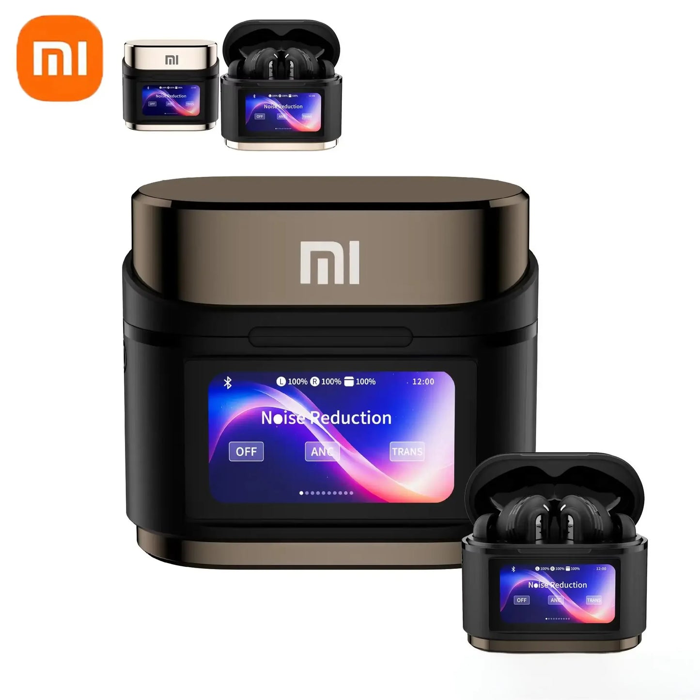 Original Xiaomi Wireless Bluetooth Earphones BD2 ANC Noise Reduction ENC Digital Display Screen with Different Sound Quality Ear
