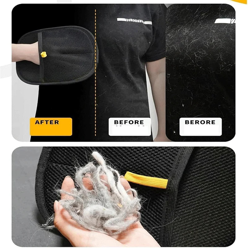 Efficient Pet Hair Cleaning Gloves Static Dedusting Brush Pet Hair Remover For Dog Cat Grooming Removes Hair From Sofa Carpet